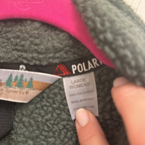 Women’s Large EMS zip up fleece - beautiful green 💚 & black! - Picture 4 of 7